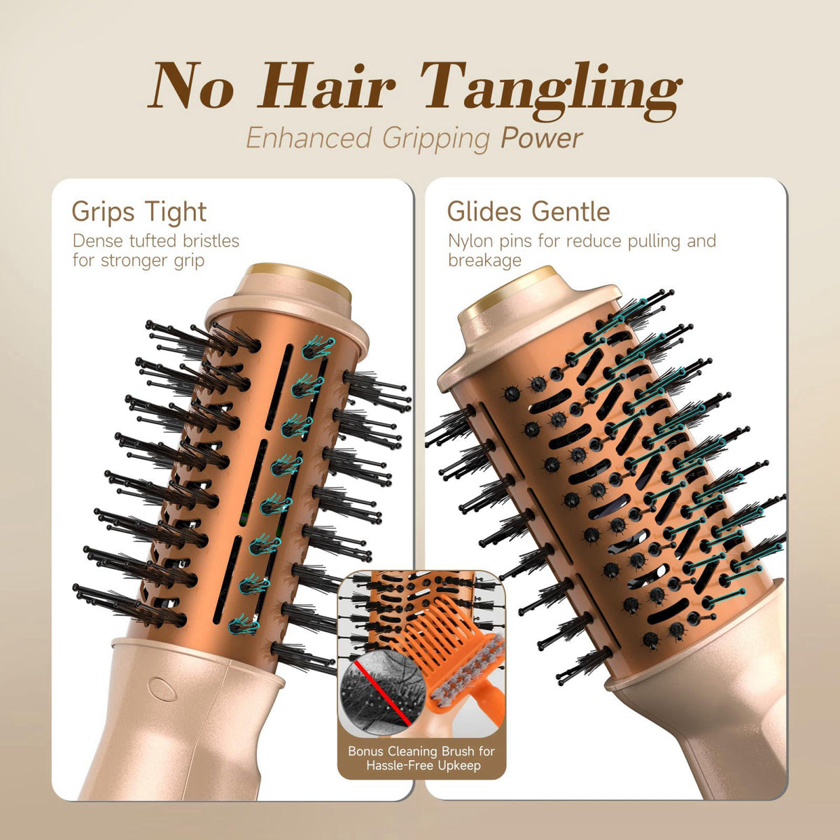 PRITECH Auto Dual Voltage Hair Dryer Brush for Travel Ionic — view 8
