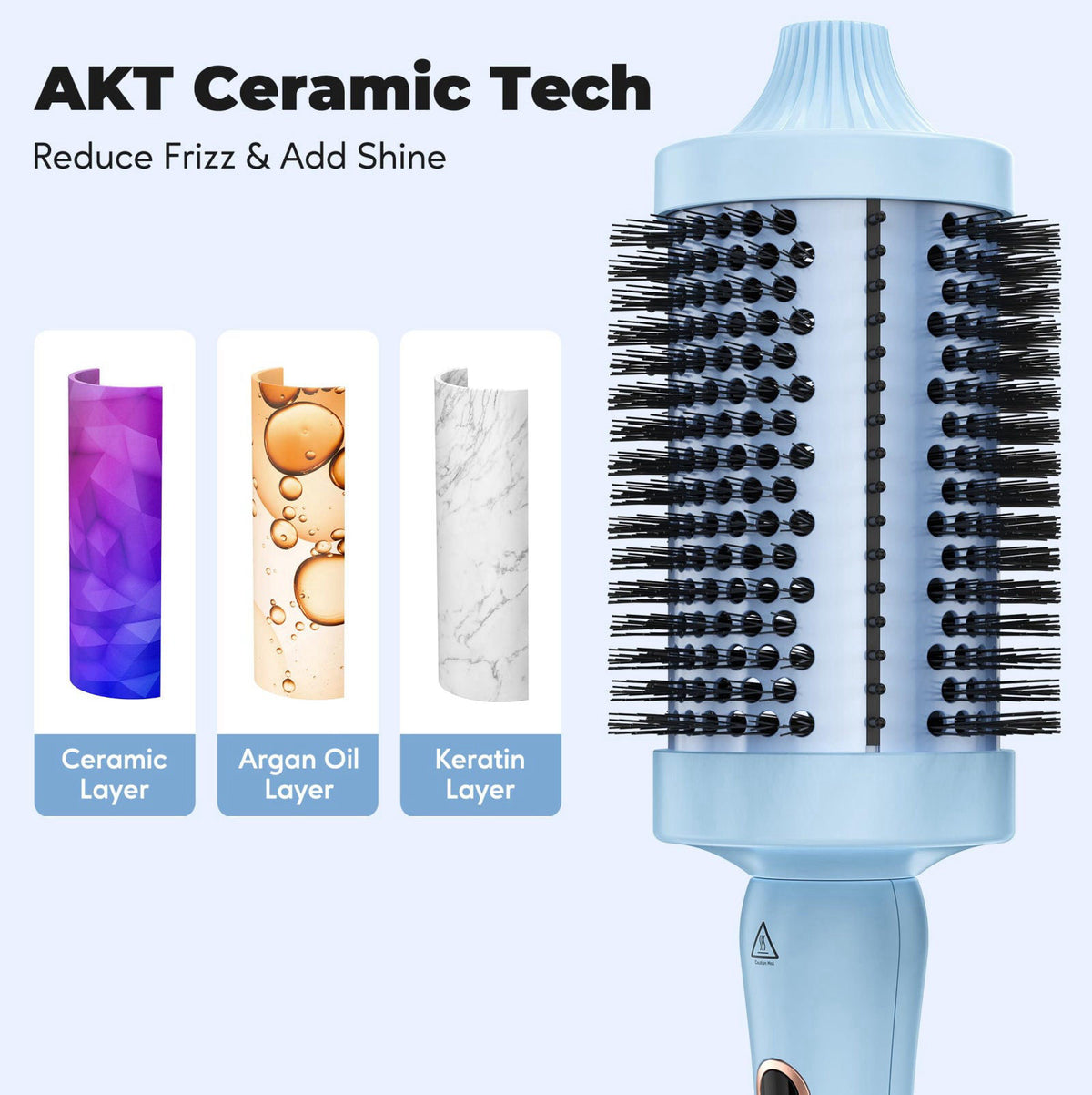 Farery 2 4 Thermal Brush 60mm Heated Round Brush for Long — view 7