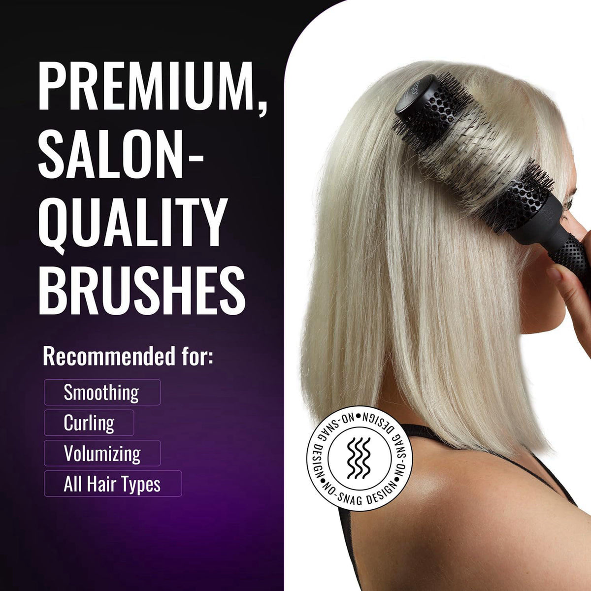 ERGO Ceramic Ionic Round Brush for Blow Out — view 4