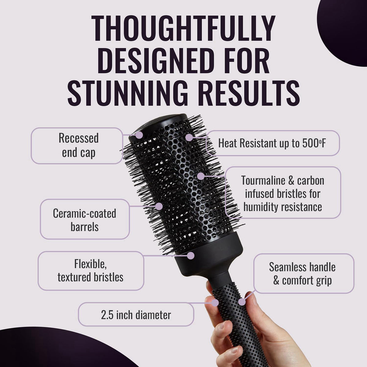 ERGO Ceramic Ionic Round Brush for Blow Out — view 5