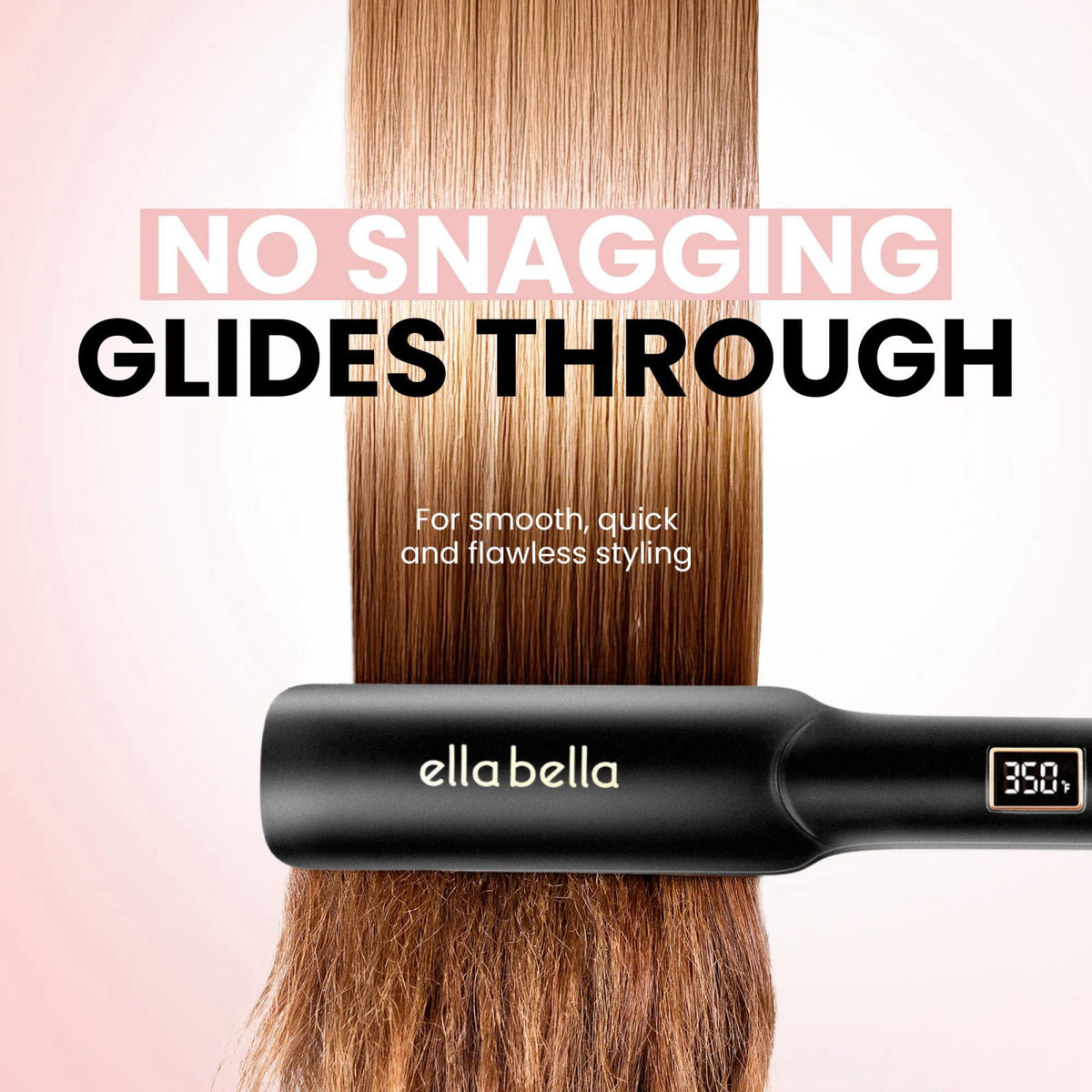 ELLA BELLA Professional Ceramic Flat Iron Hair Straightener — view 7