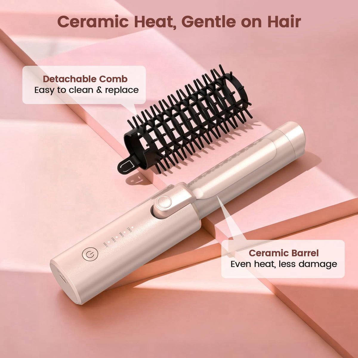 Youbella Cordless Hair Curling Iron Portable 1 5 Hair Curler — view 7