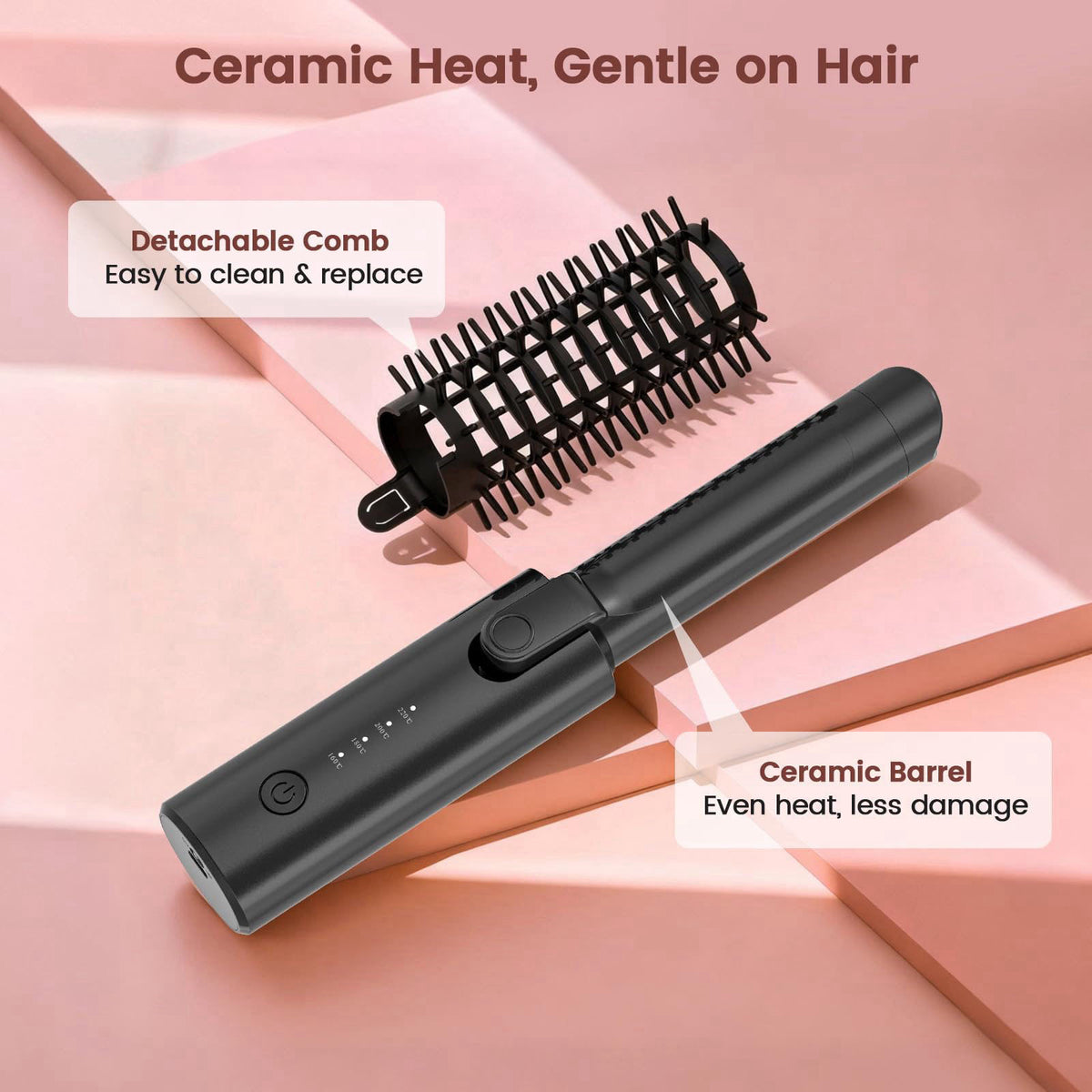 Youbella Cordless Hair Curling Iron Portable 1 5 Hair Curler — view 6