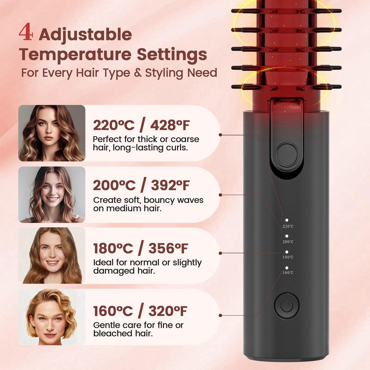 Youbella Cordless Hair Curling Iron Portable 1 5 Hair Curler — view 8