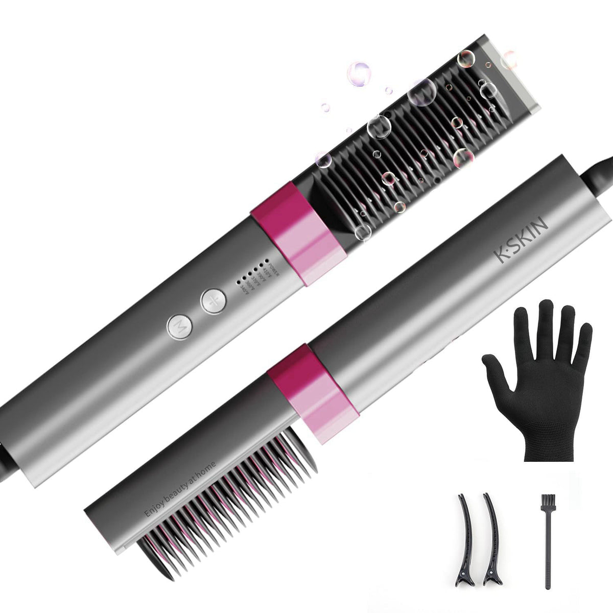 K SKIN Hair Straightener Brush 680 Billion Plasma Ions by K-SKIN — view 2