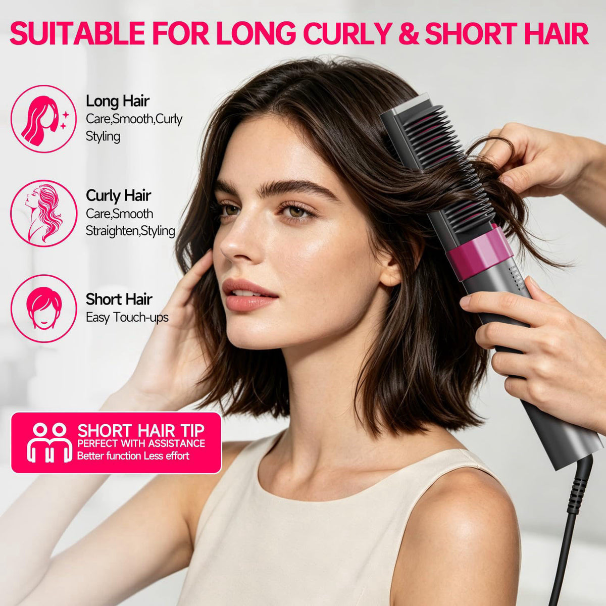 K SKIN Hair Straightener Brush 680 Billion Plasma Ions by K-SKIN — view 8