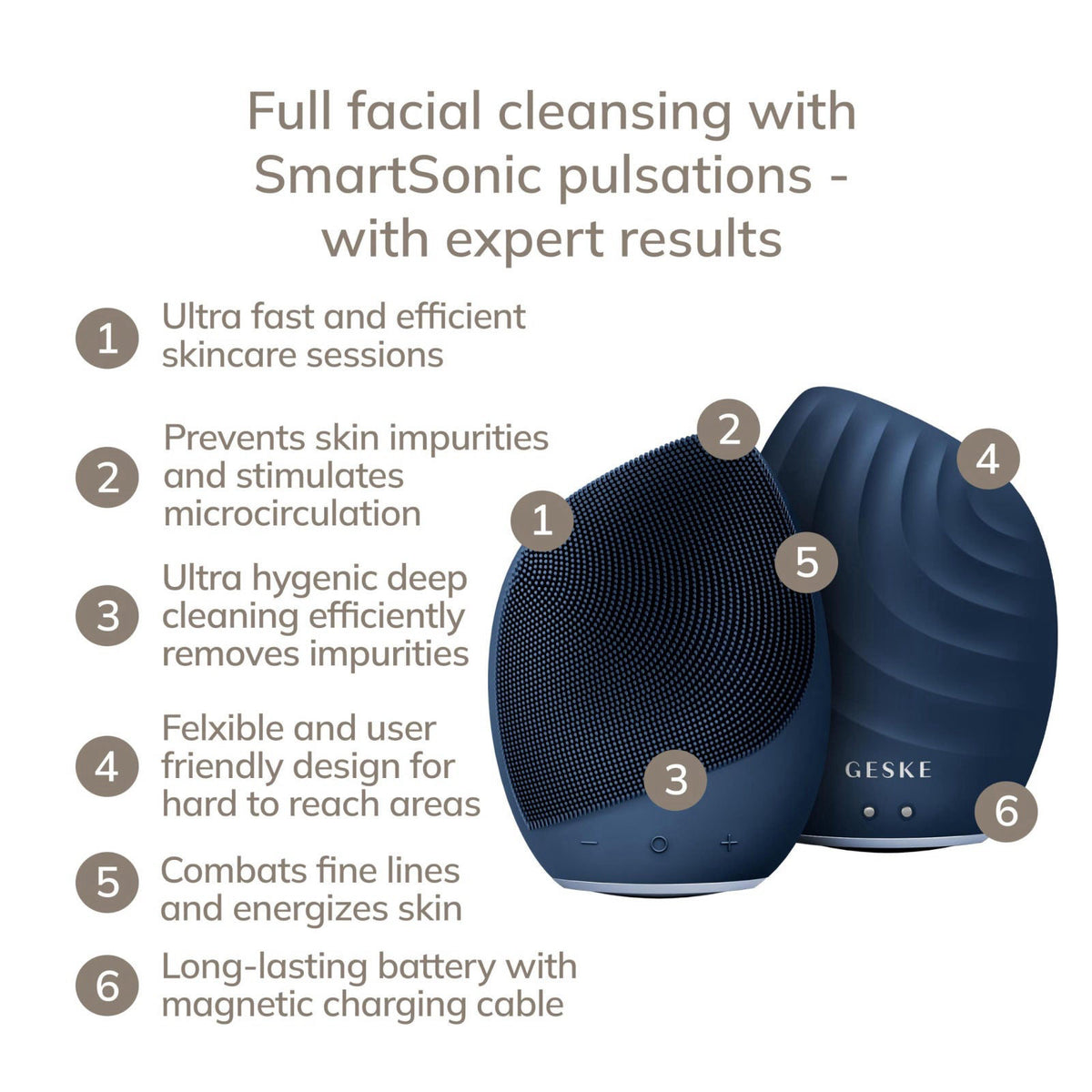 GESKE SmartAppGuided Sonic Facial Brush 5 in 1 — view 3