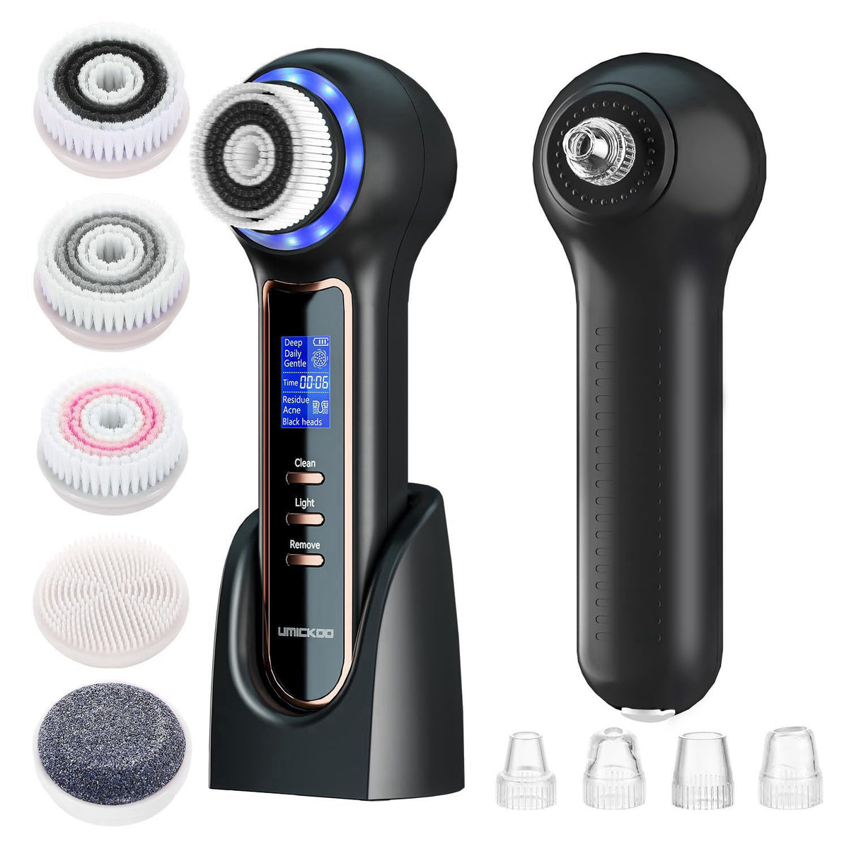 Umickoo Rechargeable Rotating Face Scrubber with Blackhead — view 2