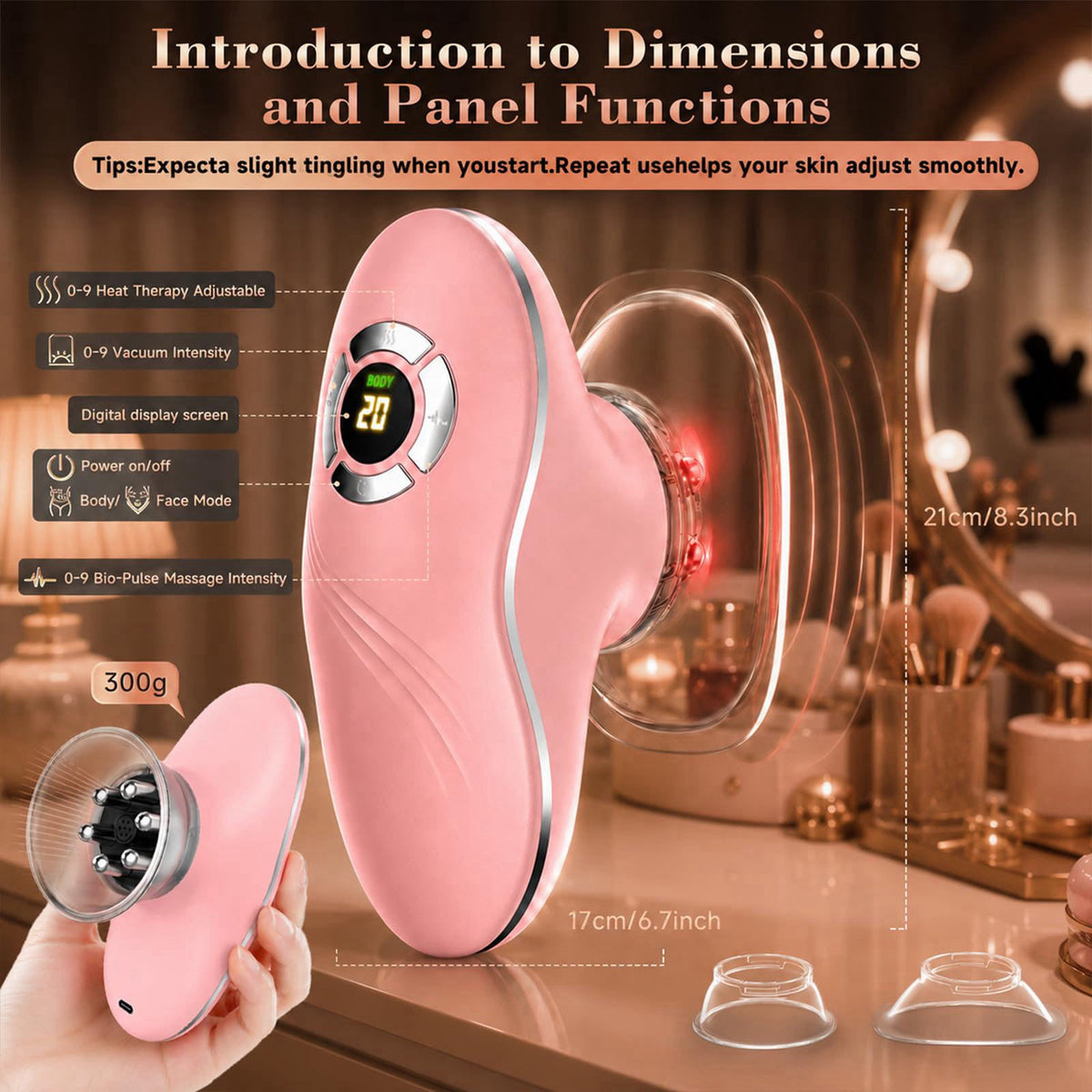 Electric Lymphatic Contour Face Brush for Jawline Neck Body by AIHEU — view 6