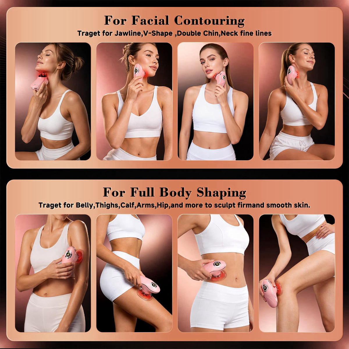Electric Lymphatic Contour Face Brush for Jawline Neck Body by AIHEU — view 8
