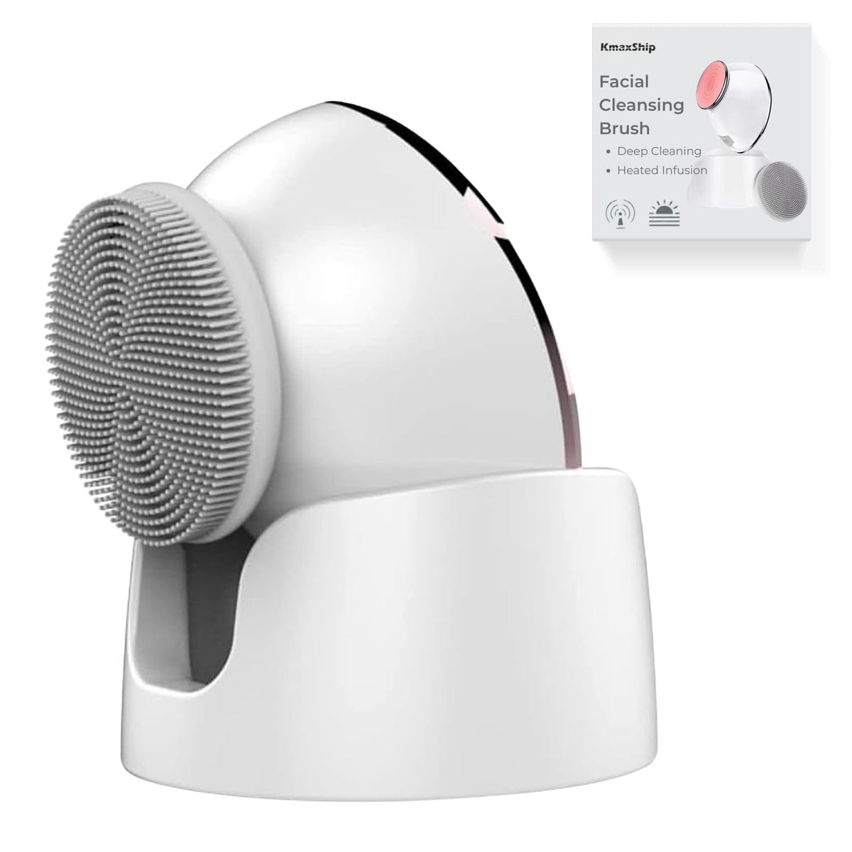 Face Scrubber Exfoliate Face Brush 2 in 1 Electric Vibration by KmaxShip — view 2