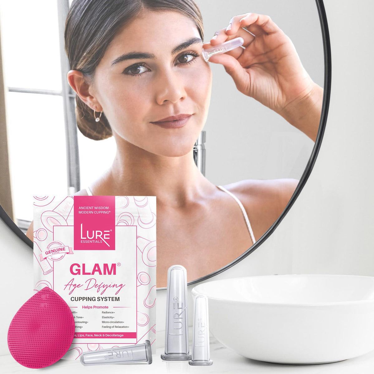 Glam Facial Face Cupping Set Cupping Therapy Sets GLAM by Lure Essentials — view 7