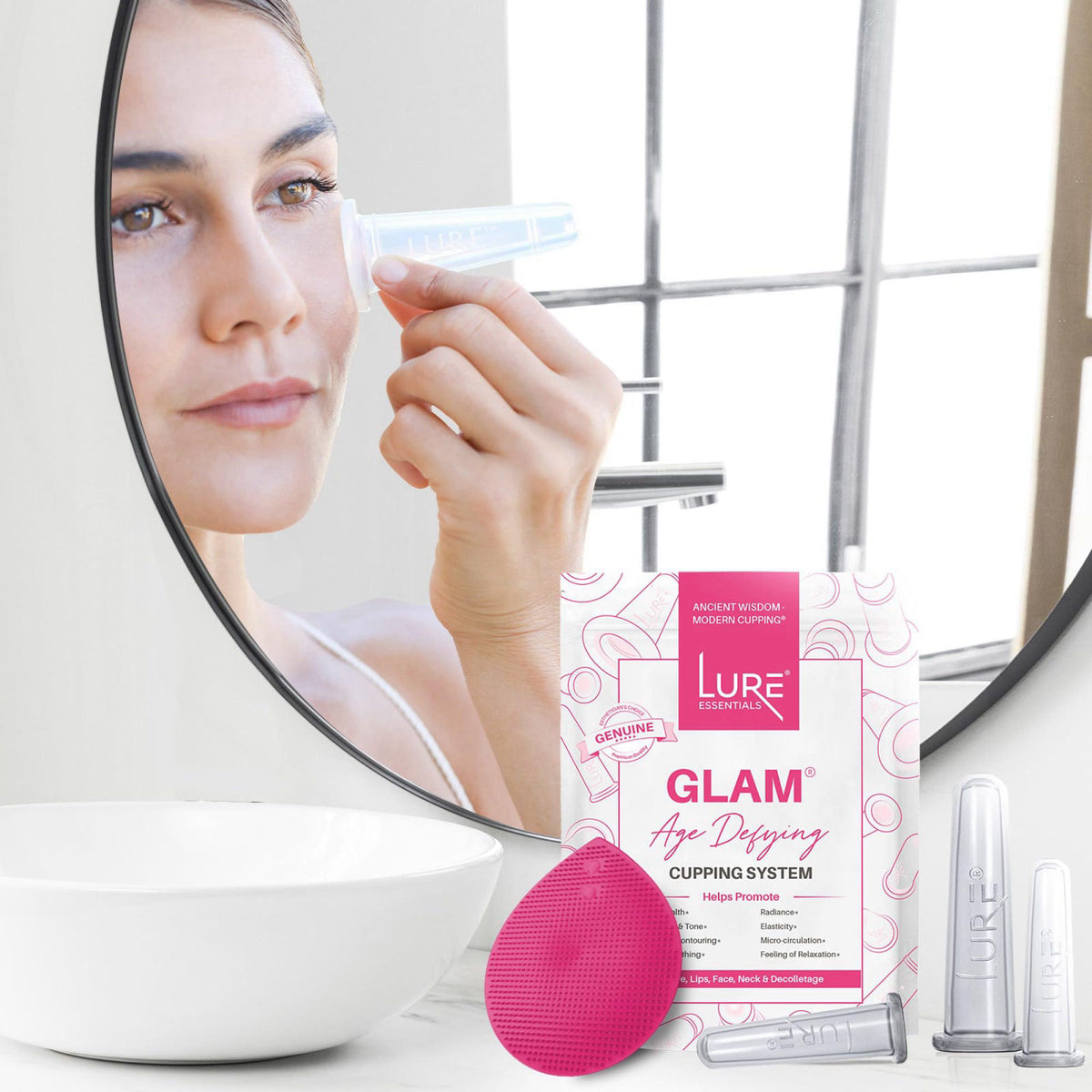 Glam Facial Face Cupping Set Cupping Therapy Sets GLAM by Lure Essentials — view 8