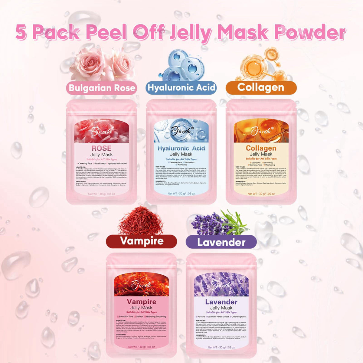 Pjordo Facial Steamer Spa Kit 12 Skin Care Tools 5 Jelly — view 7
