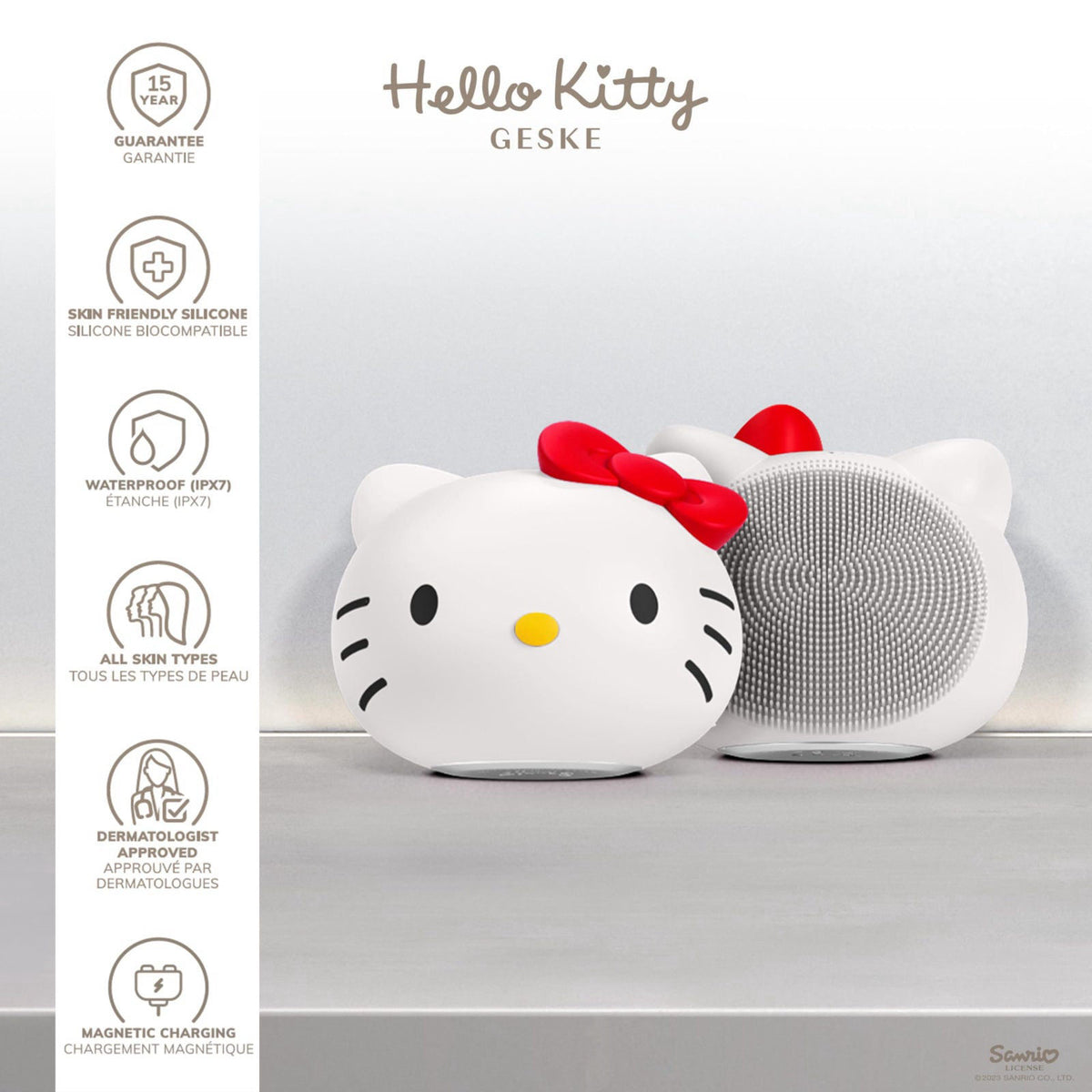 GESKE x Hello Kitty SmartAppGuided Sonic Facial Brush — view 6