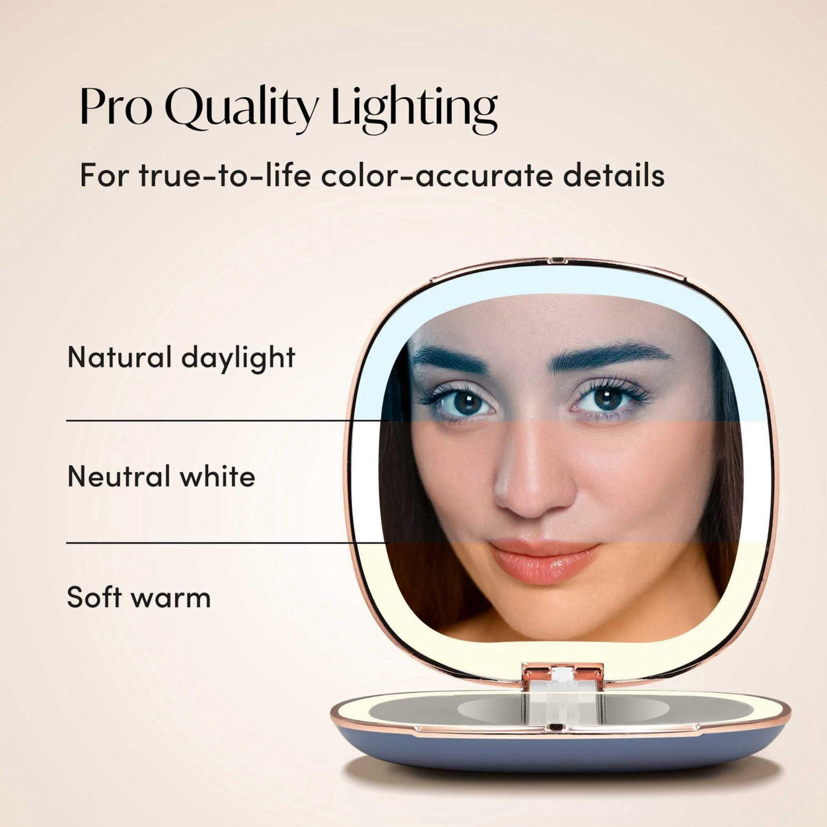 Fancii Mila 2 LED Lighted Compact Makeup Mirror Rechargeable — view 4